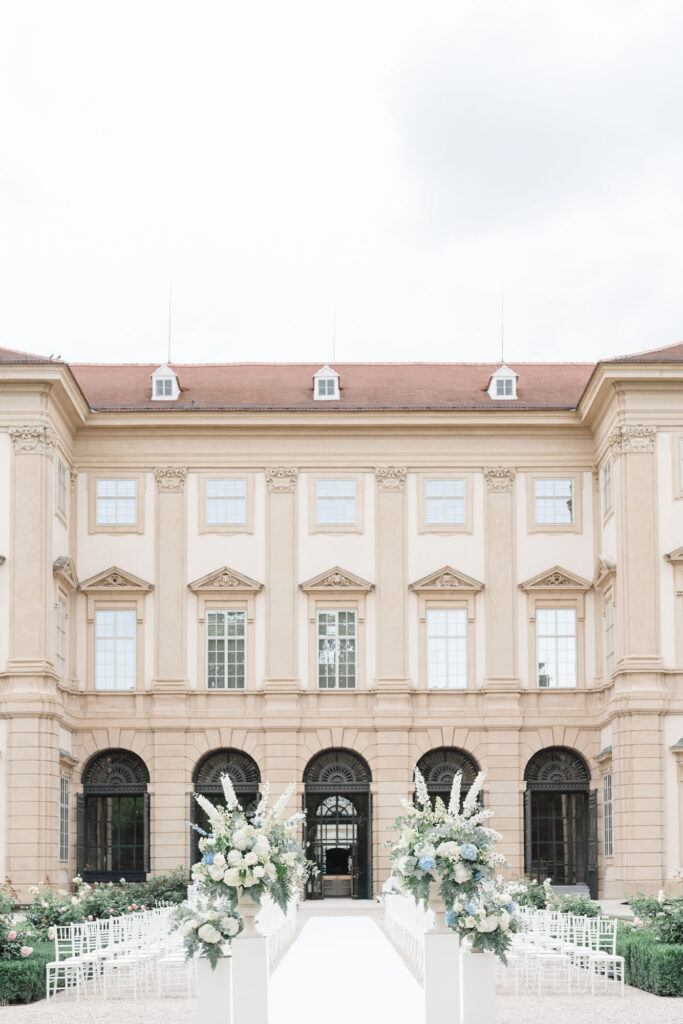 Trauungssetting im Gartenpalais Liechtenstein in Wien