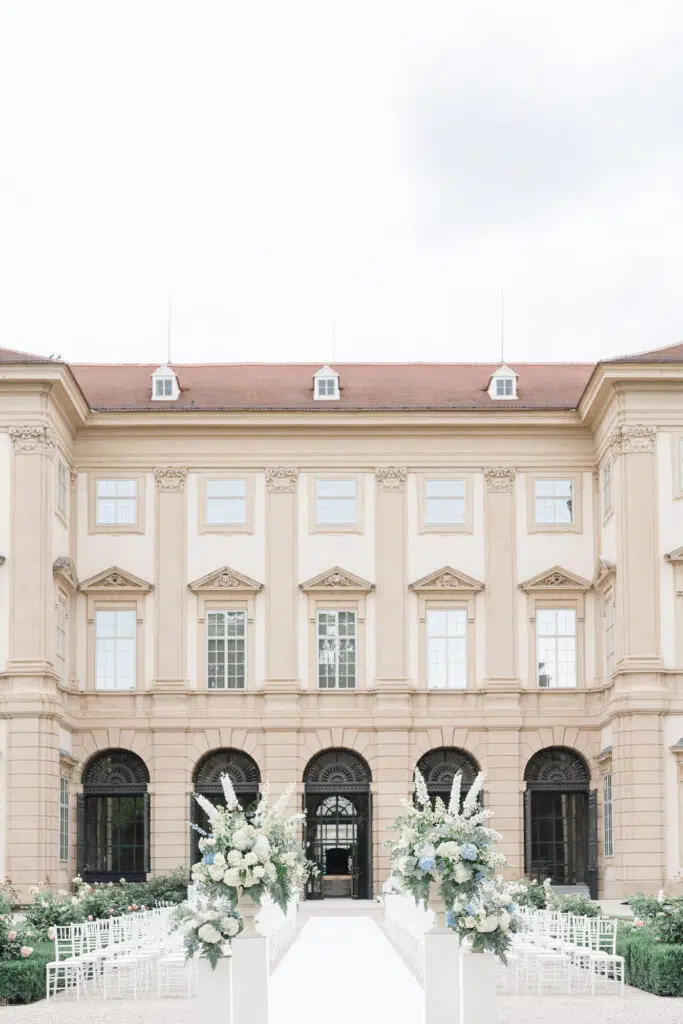 Trauungssetting im Gartenpalais Liechtenstein in Wien