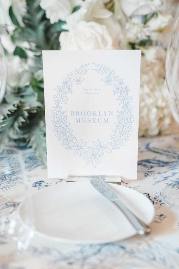 Tischdeko Hochzeit in blau